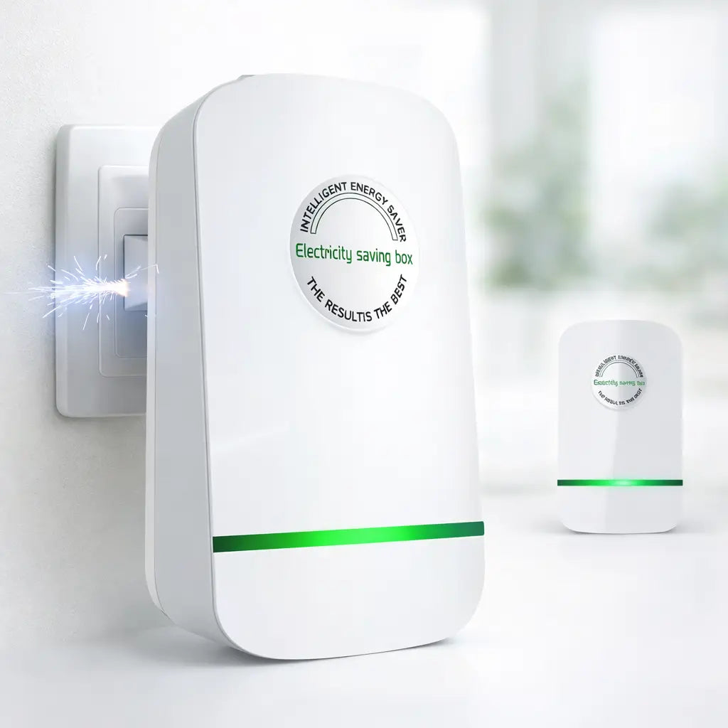 2026 New Universal Energy-Saving Box, Reduce Electricity Bills, Plug-and-Play, Power Factor Corrector for Home and Office Use (2Pcs)