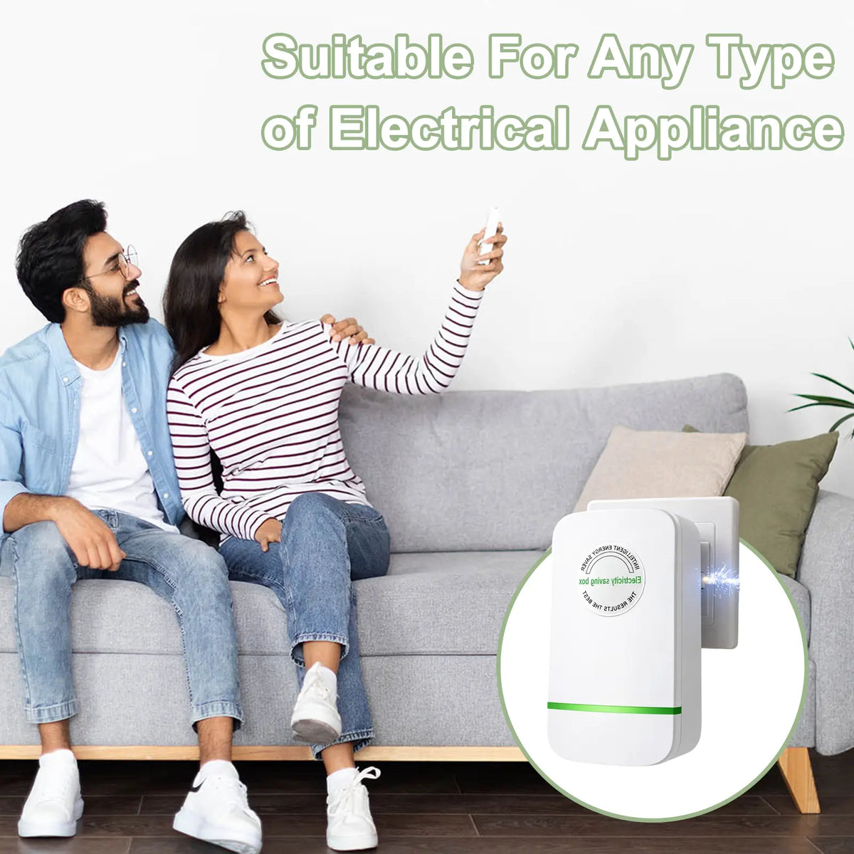2026 New Universal Energy-Saving Box, Reduce Electricity Bills, Plug-and-Play, Power Factor Corrector for Home and Office Use (2Pcs)