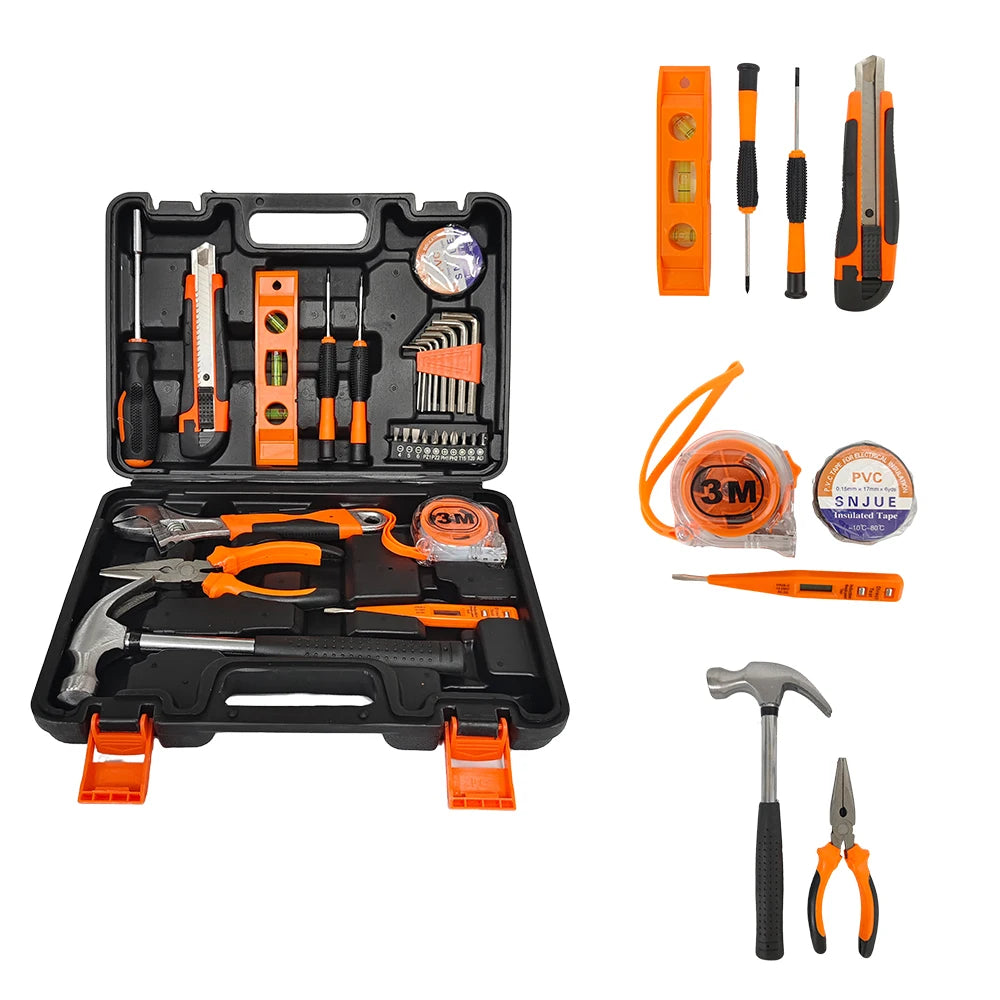 Hardware Tools Wholesale Combination Household Hand Wrench Set Tools Operated Carbon Steel Set for OEM Hard Case Boxes Tool Kit