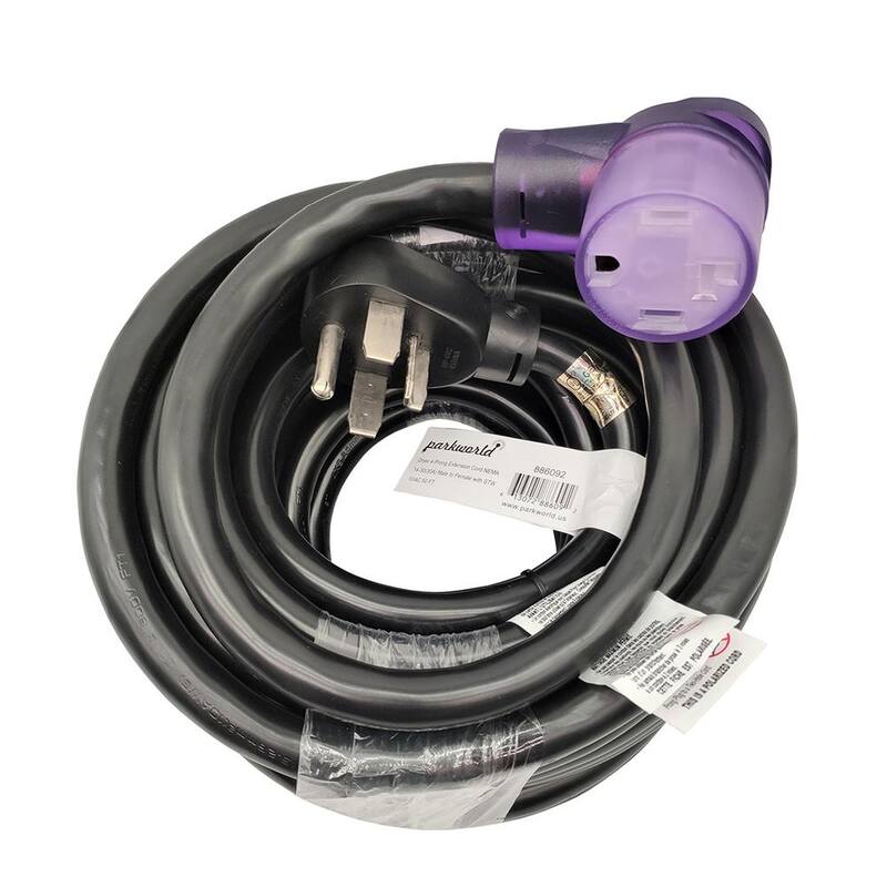 50 ft. 10/4 STW 30 Amp 4-prong Dryer Heavy-Duty NEMA 14-30 Extension Cord