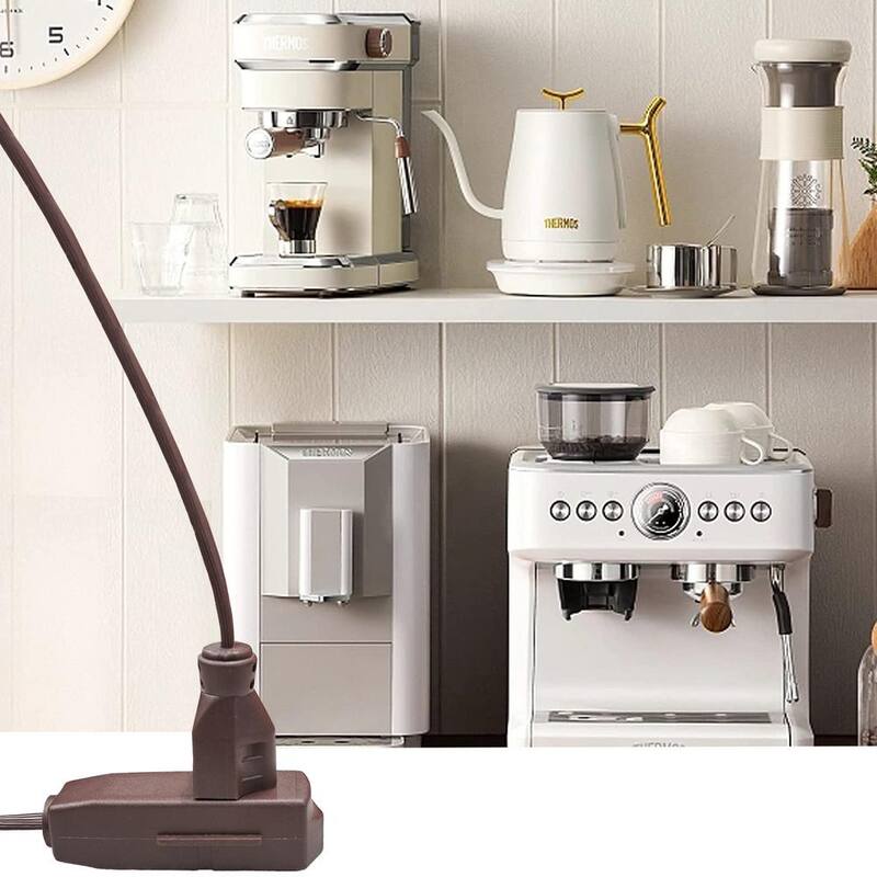 15 ft. 16/3 Light Duty Indoor Extension Cord with Banana Tap, Brown