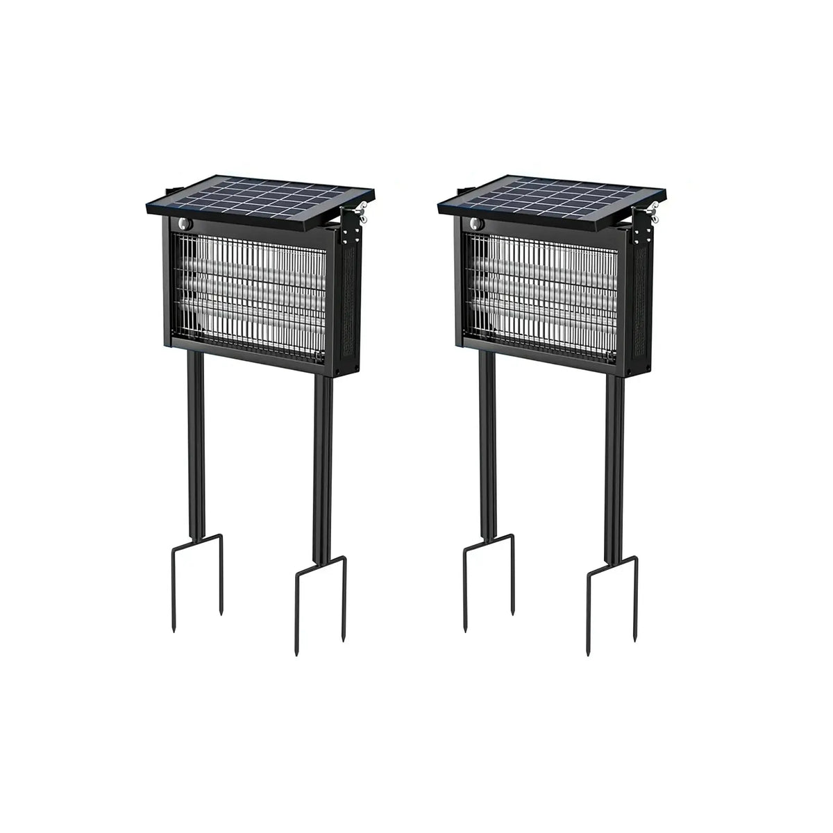 Gainstarx Solar Bug Zapper Outdoor Waterproof Electric Mosquito and Fly Zapper with Smart Light Sensor Rechargeable Solar Powered Trap for Patio, Backyard, Garden, Camping, and Indoor Use