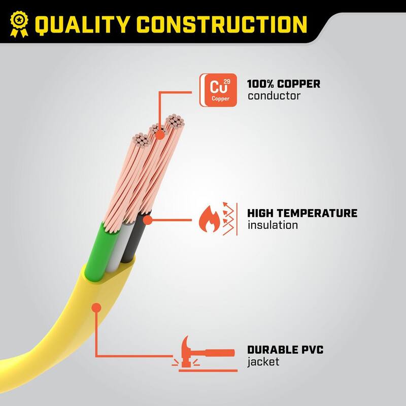 25 ft. 30 Amp 125-Volt Fan-Style Flat Generator Extension Cord