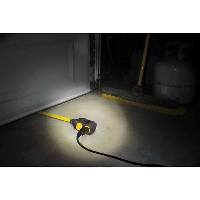 25 ft. 30 Amp 125/250-Volt Duplex-Style Flat Generator Extension Cord