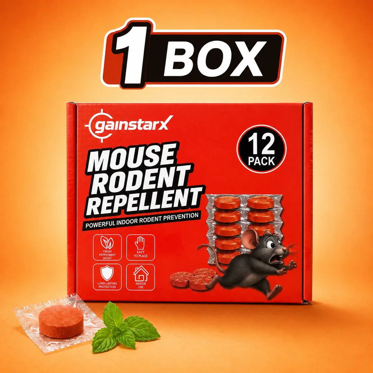 12 Pack Upgraded Large 25g Each Peppermint Oil Rodent Repellent Balls for Home K