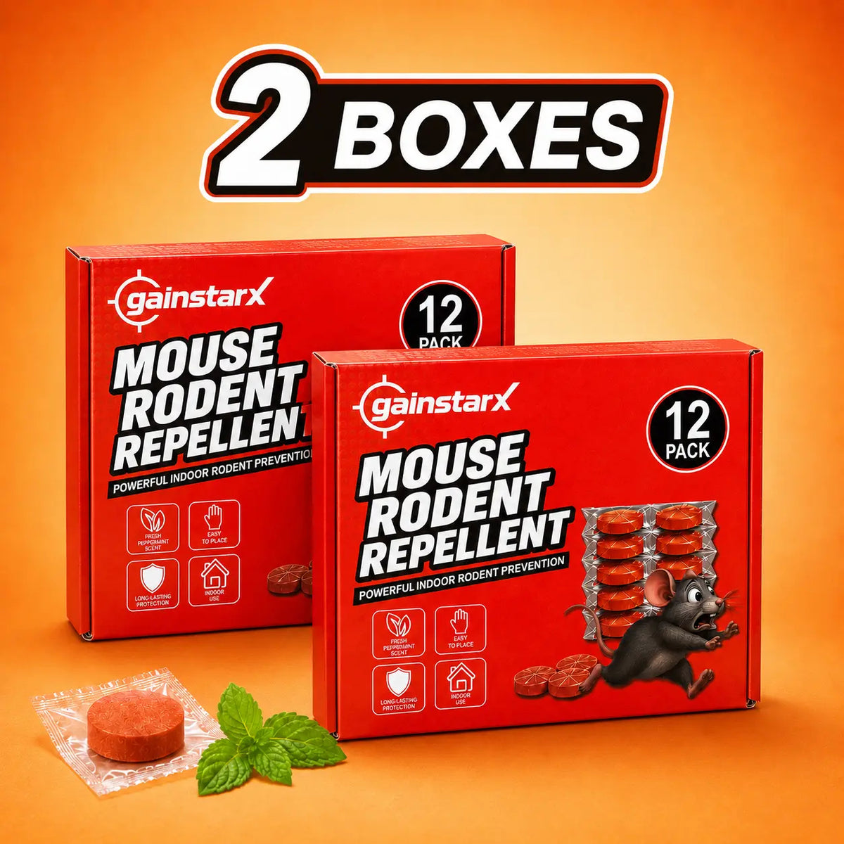 12 Pack Upgraded Large 25g Each Peppermint Oil Rodent Repellent Balls for Home K