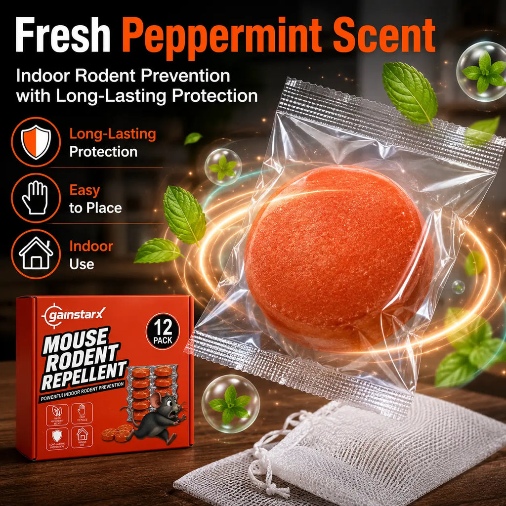 12 Pack Upgraded Large 25g Each Peppermint Oil Rodent Repellent Balls for Home K