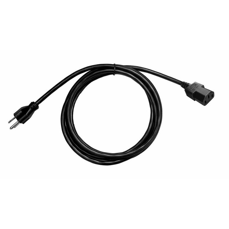 10 ft. 16/3 Light Duty Computer, Monitor, TV Replacement Cord, Black