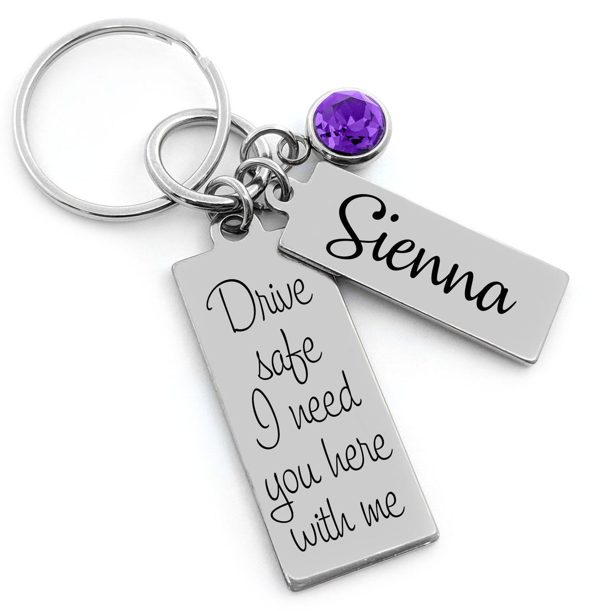 Sweet 16 Birthday Girl Gift Custom Engraved Pendants, Personalized Sweet 16 Keychain, 4 Sayings to Choose From, New Driver Gift Teenage Girl