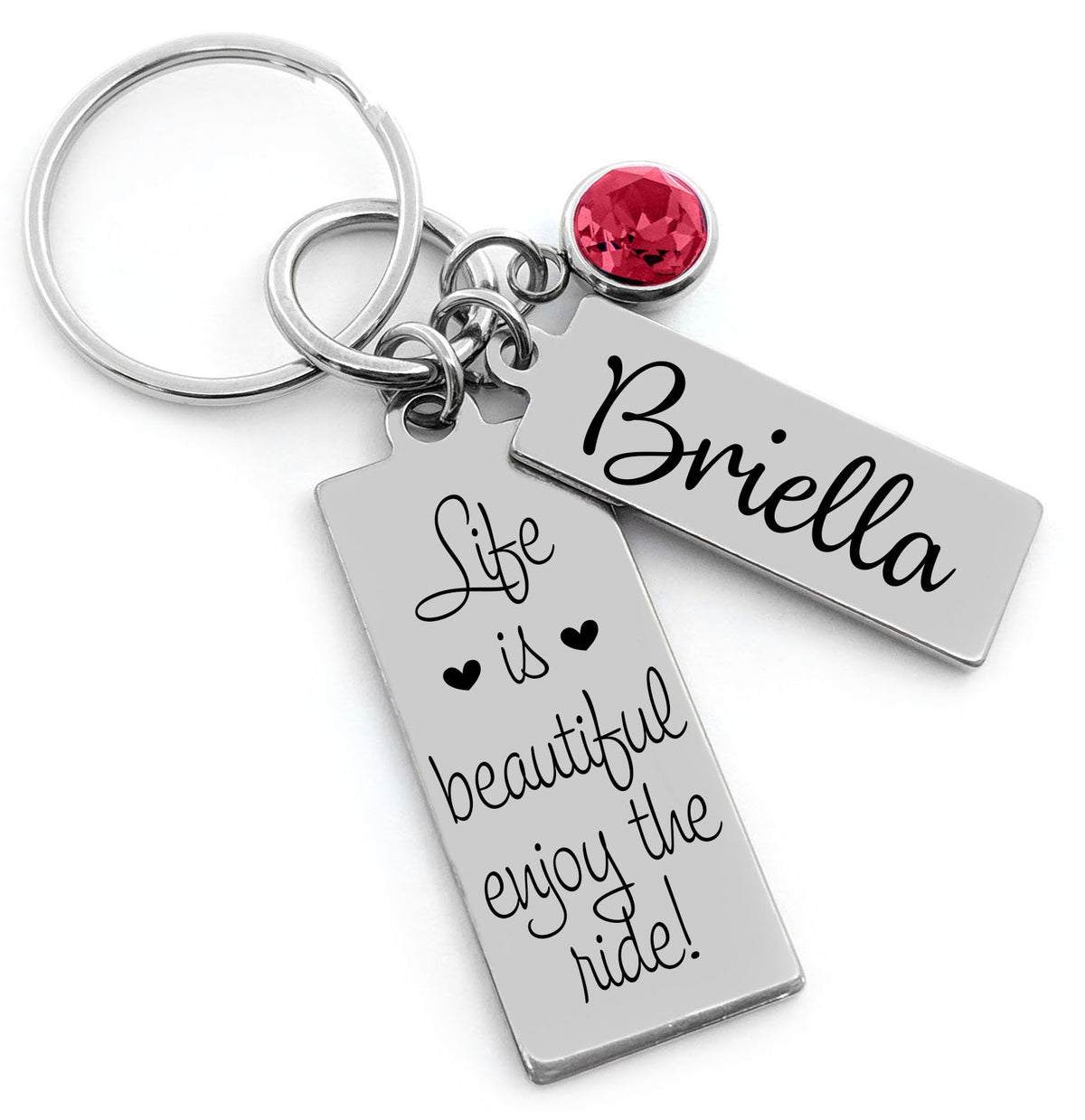 Sweet 16 Birthday Girl Gift Custom Engraved Pendants, Personalized Sweet 16 Keychain, 4 Sayings to Choose From, New Driver Gift Teenage Girl