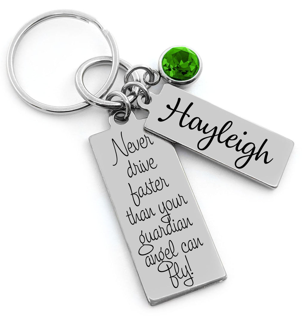 Sweet 16 Birthday Girl Gift Custom Engraved Pendants, Personalized Sweet 16 Keychain, 4 Sayings to Choose From, New Driver Gift Teenage Girl