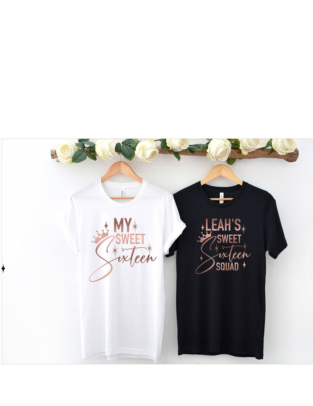 Personalized Sweet Sixteen Iron-On Decal, DIY Birthday Shirts