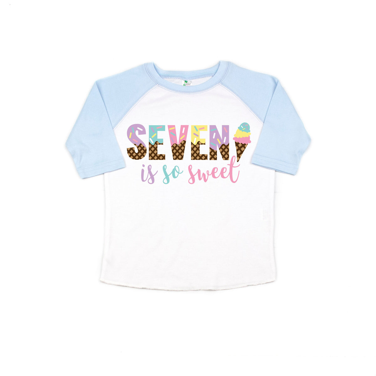 Seven is so sweet ice cream girls 7th seventh birthday shirt, 7th birthday party, ice cream shirt, ice cream birthday, ice cream theme