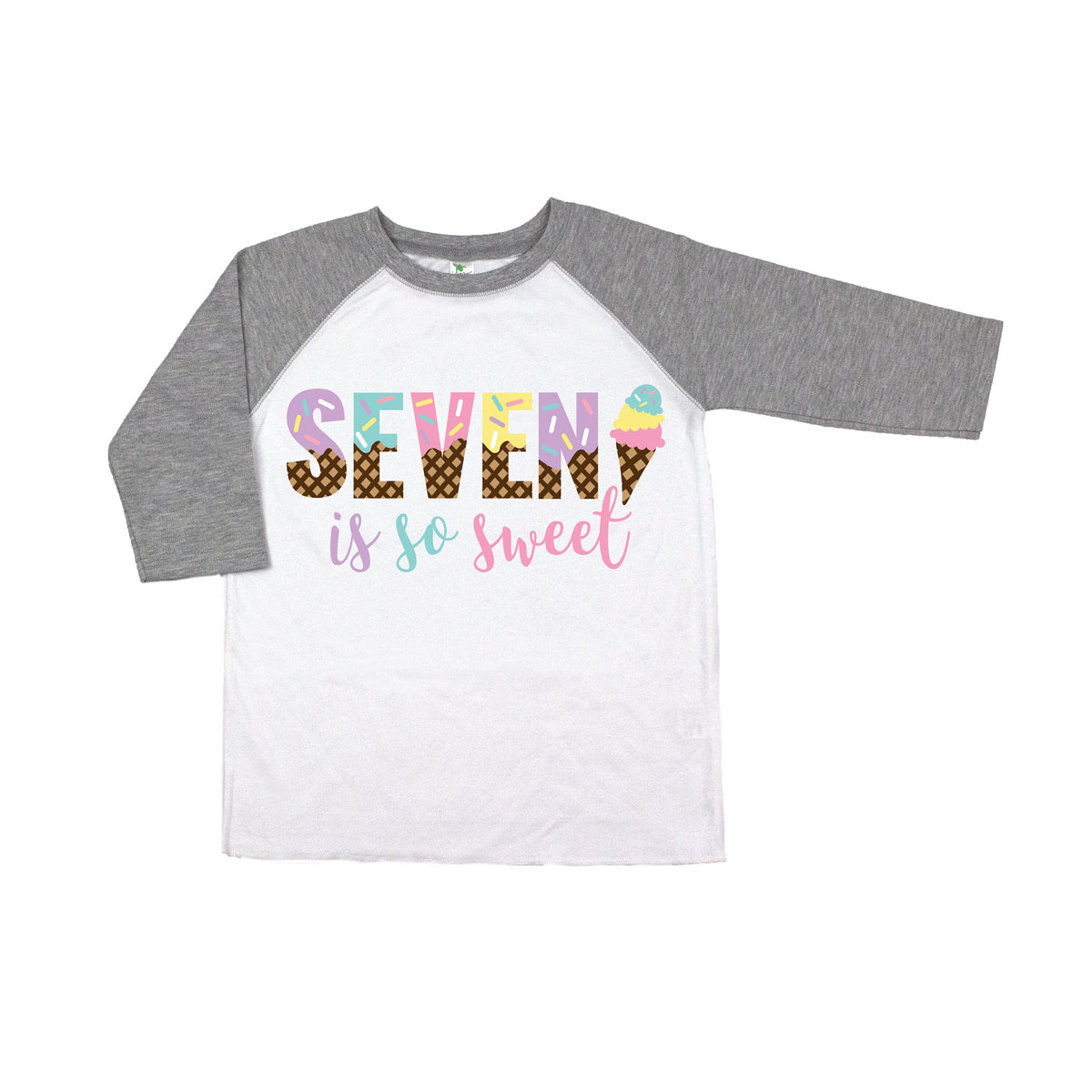 Seven is so sweet ice cream girls 7th seventh birthday shirt, 7th birthday party, ice cream shirt, ice cream birthday, ice cream theme