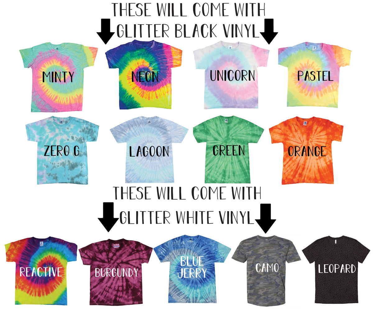 Sweet Sassy and Six Unicorn Tie Dye Shirt Black Glitter Vinyl Birthday Girl Shirt Girl Birthday Shirt Tween Birthday CUSTOM Many Designs