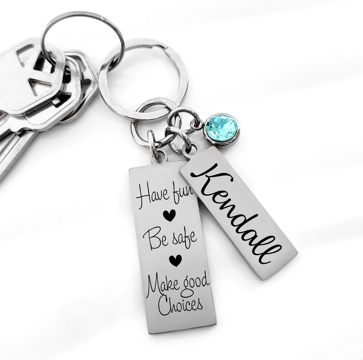 Sweet 16 Birthday Girl Gift Custom Engraved Pendants, Personalized Sweet 16 Keychain, 4 Sayings to Choose From, New Driver Gift Teenage Girl