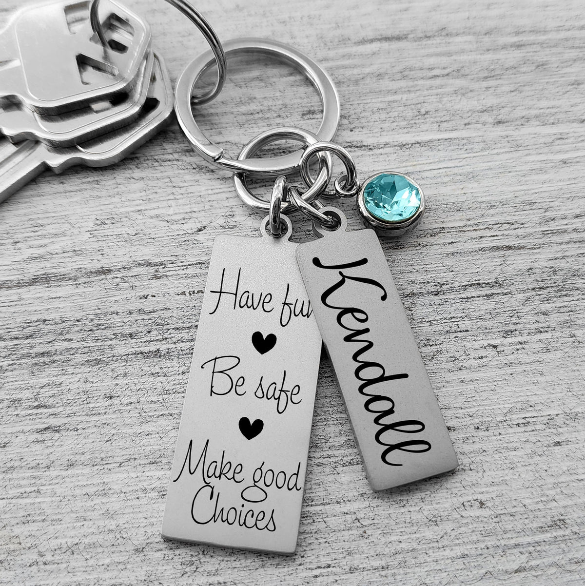Sweet 16 Birthday Girl Gift Custom Engraved Pendants, Personalized Sweet 16 Keychain, 4 Sayings to Choose From, New Driver Gift Teenage Girl
