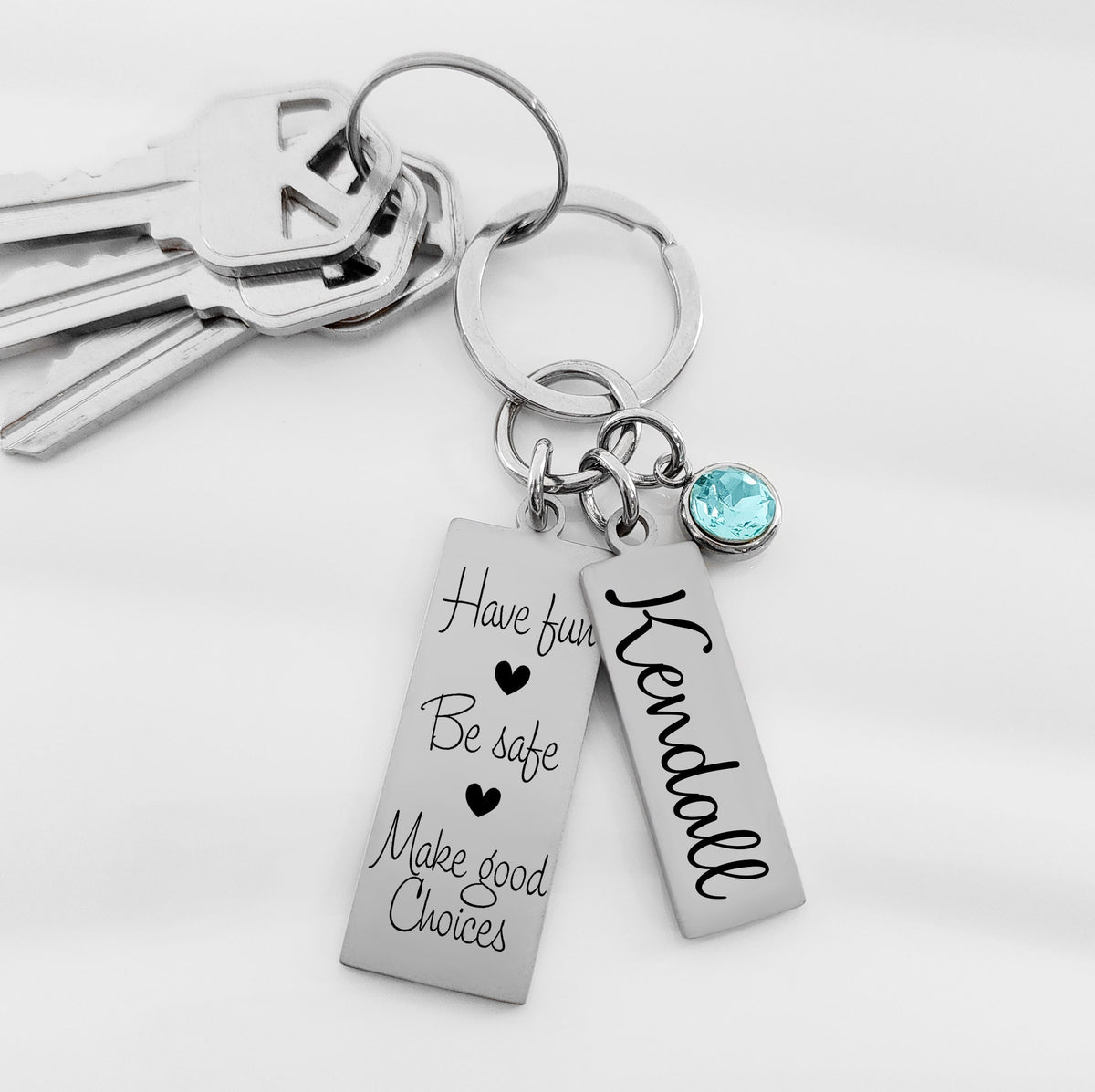 Sweet 16 Birthday Girl Gift Custom Engraved Pendants, Personalized Sweet 16 Keychain, 4 Sayings to Choose From, New Driver Gift Teenage Girl