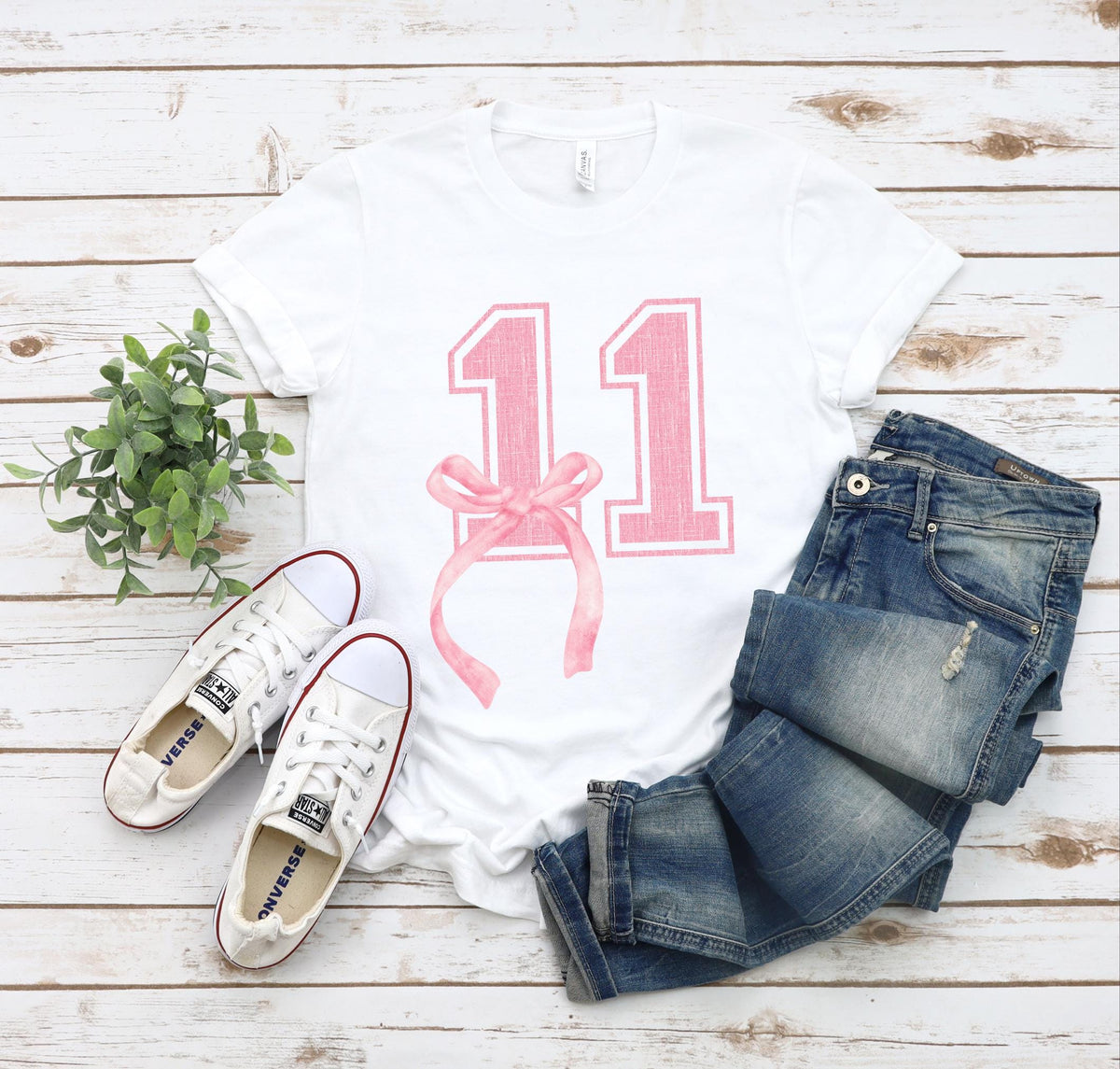 11th Birthday Shirt, Coquette Bow Eleventh Birthday for Girls Shirt, 11th Birthday Party Shirt,Teenage Birthday Sweatshirt,Daughter Birthday