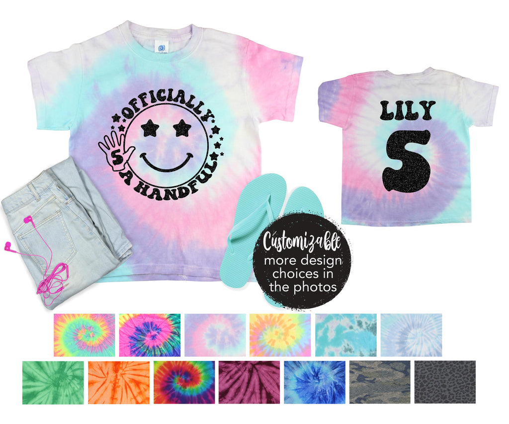 Sweet Sassy and Six Unicorn Tie Dye Shirt Black Glitter Vinyl Birthday Girl Shirt Girl Birthday Shirt Tween Birthday CUSTOM Many Designs
