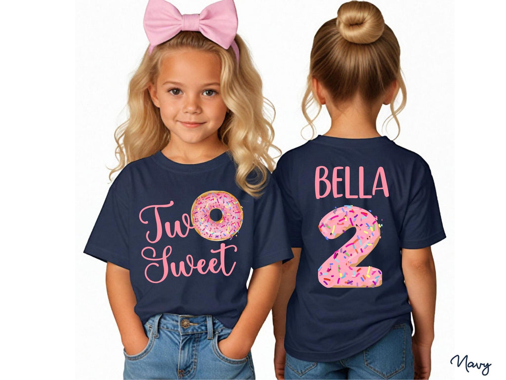 Two Sweet 2nd Birthday Shirt, Donut Birthday Shirt, Second Birthday Shirt Girl, Two Sweet Donut Shirt, Personalized Toddler Tee, Cute Outfit