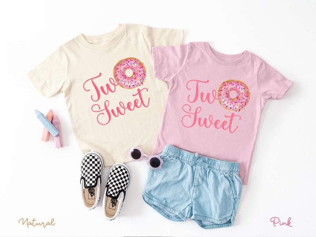 Two Sweet 2nd Birthday Shirt, Donut Birthday Shirt, Second Birthday Shirt Girl, Two Sweet Donut Shirt, Personalized Toddler Tee, Cute Outfit