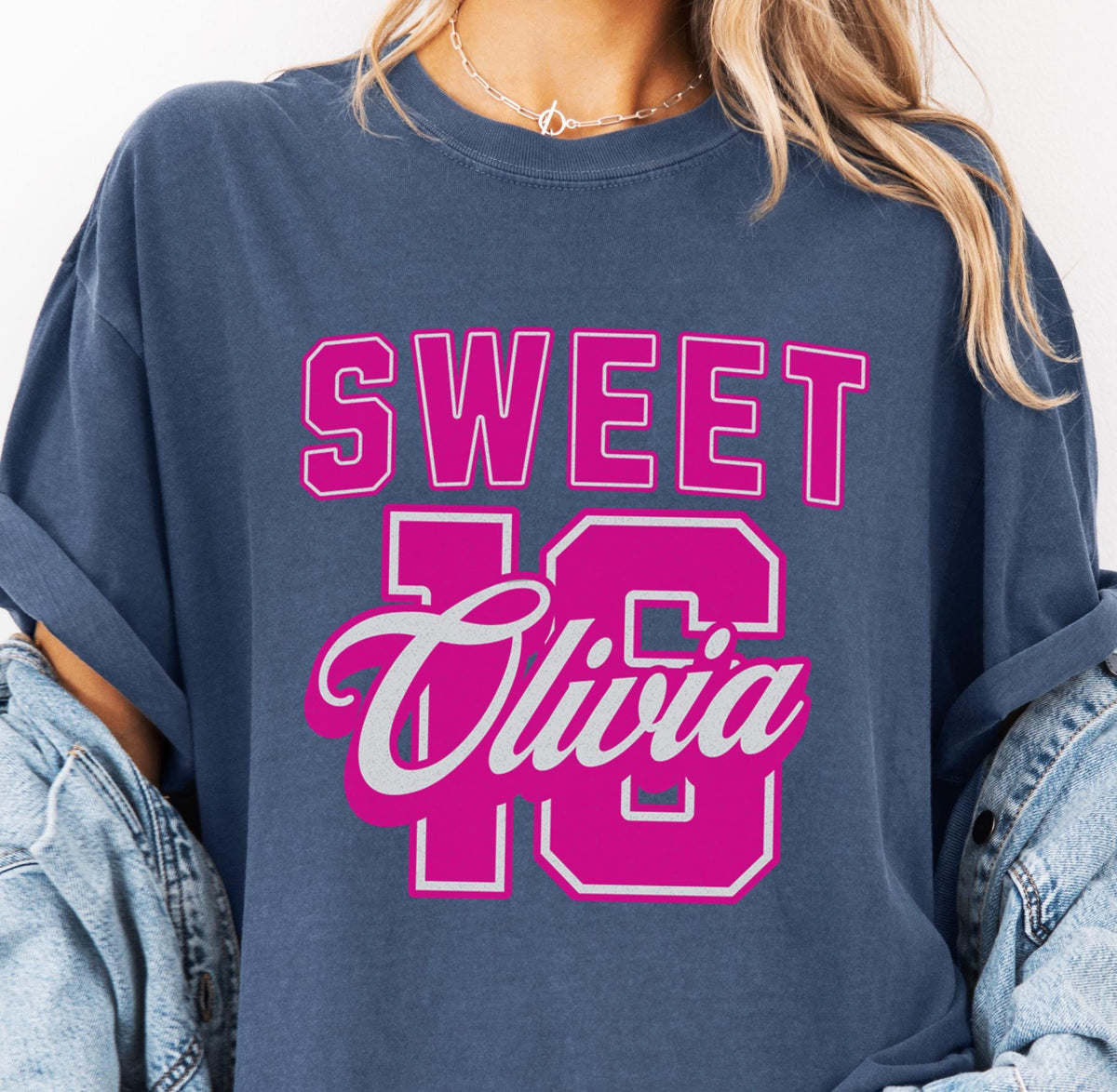 16th Birthday Shirt,Personalized 16th Birthday Gift Girl,Custom Sweet Sixteen Present,Comfort Colors Tee,Milestone Gift for Daughter