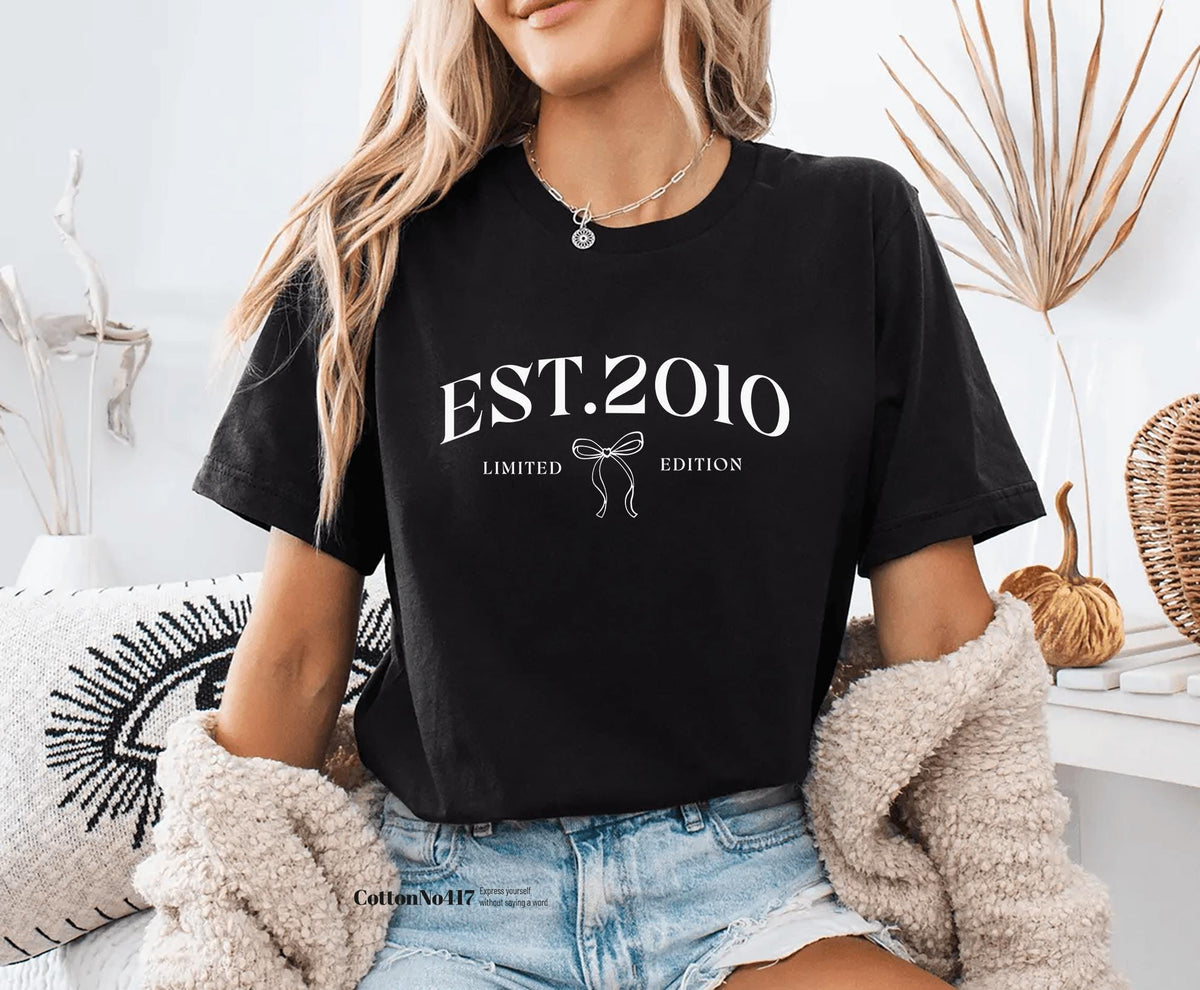 Vintage 2010 Shirt, 16th Birthday Gift Girls