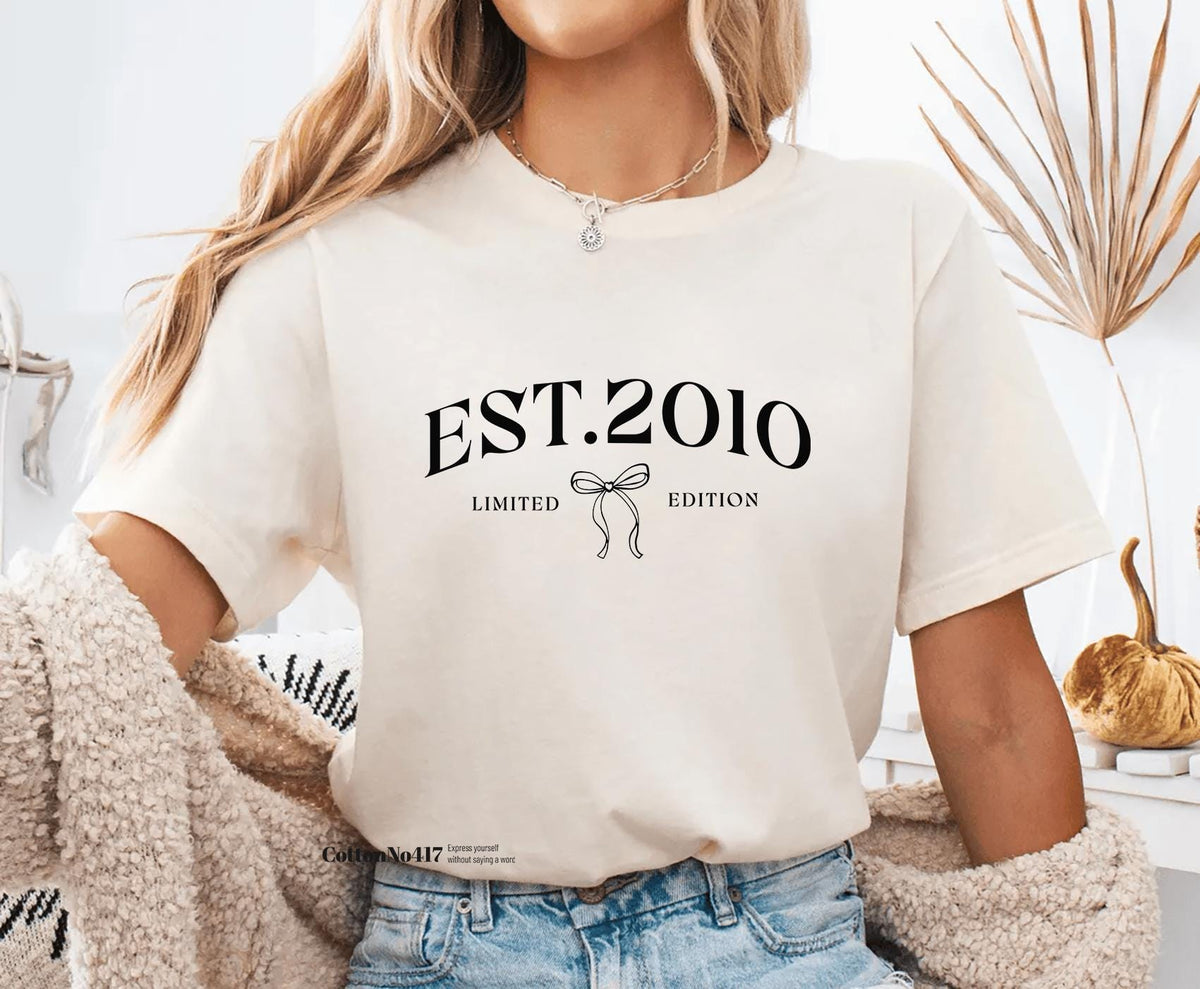 Vintage 2010 Shirt, 16th Birthday Gift Girls
