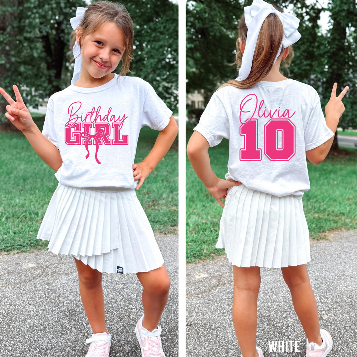 Personalized Birthday Girl Shirt, Kid's Comfort Colors Shirt, Custom Girl's Birthday Shirt, 10th Birthday Shirt, 10th Birthday Girl, Gift