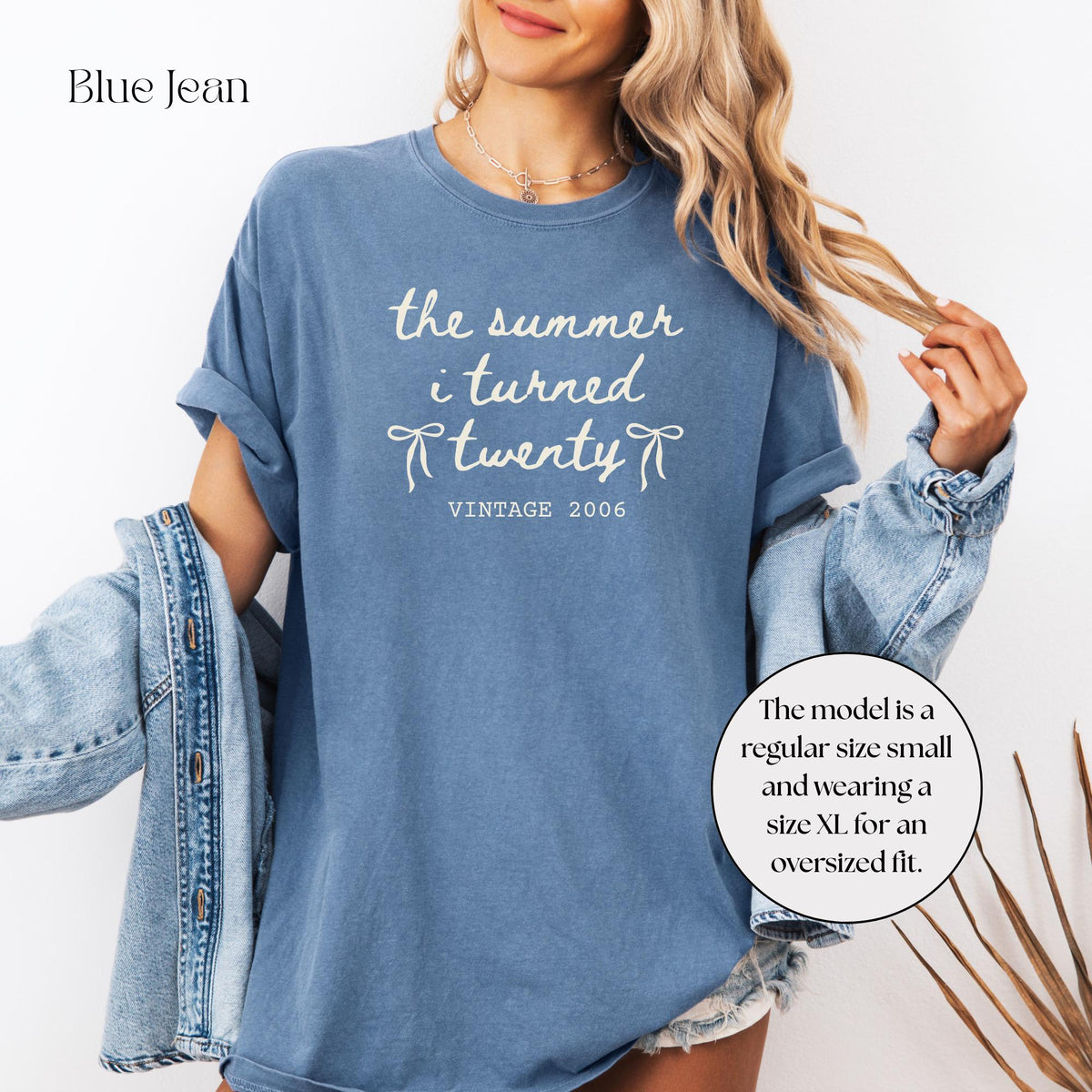 Custom 20th Birthday Shirt Comfort Colors Summer I Turned 20 Bday Party Tee, 20th Birthday Gift, Birthday Girl Shirt, 20th Birthday Party