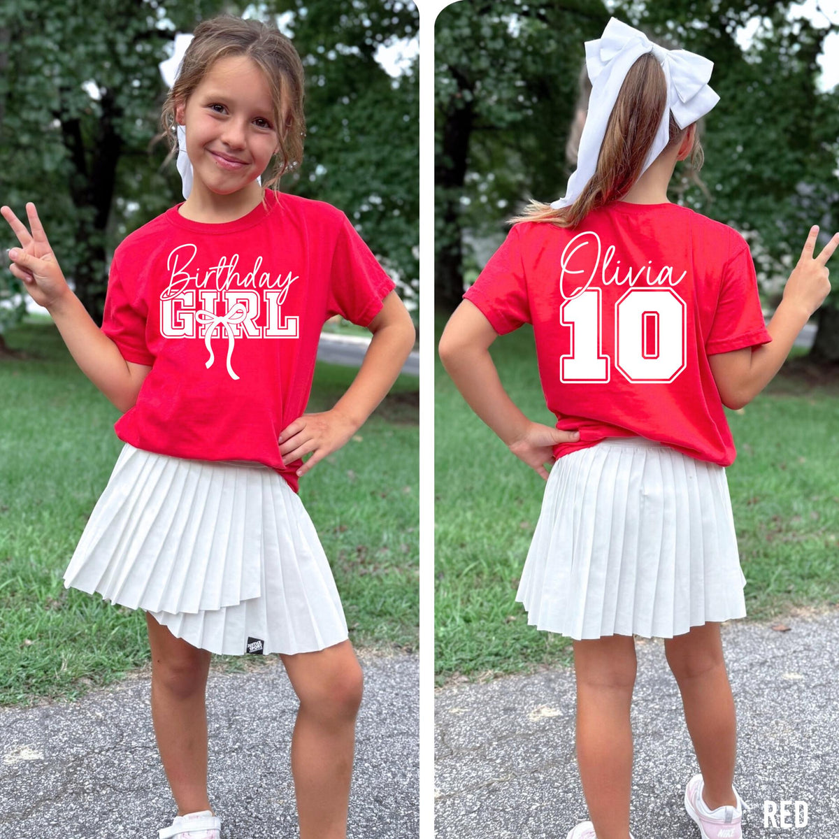 Personalized Birthday Girl Shirt, Kid's Comfort Colors Shirt, Custom Girl's Birthday Shirt, 10th Birthday Shirt, 10th Birthday Girl, Gift