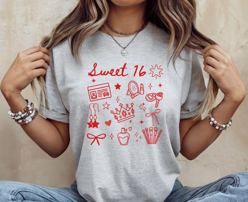Sweet 16 Birthday Shirt | Milestone Celebration Tee | Teen Girl Gift