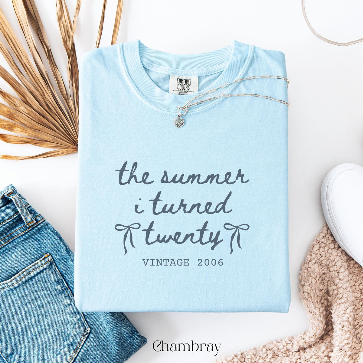 Custom 20th Birthday Shirt Comfort Colors Summer I Turned 20 Bday Party Tee, 20th Birthday Gift, Birthday Girl Shirt, 20th Birthday Party