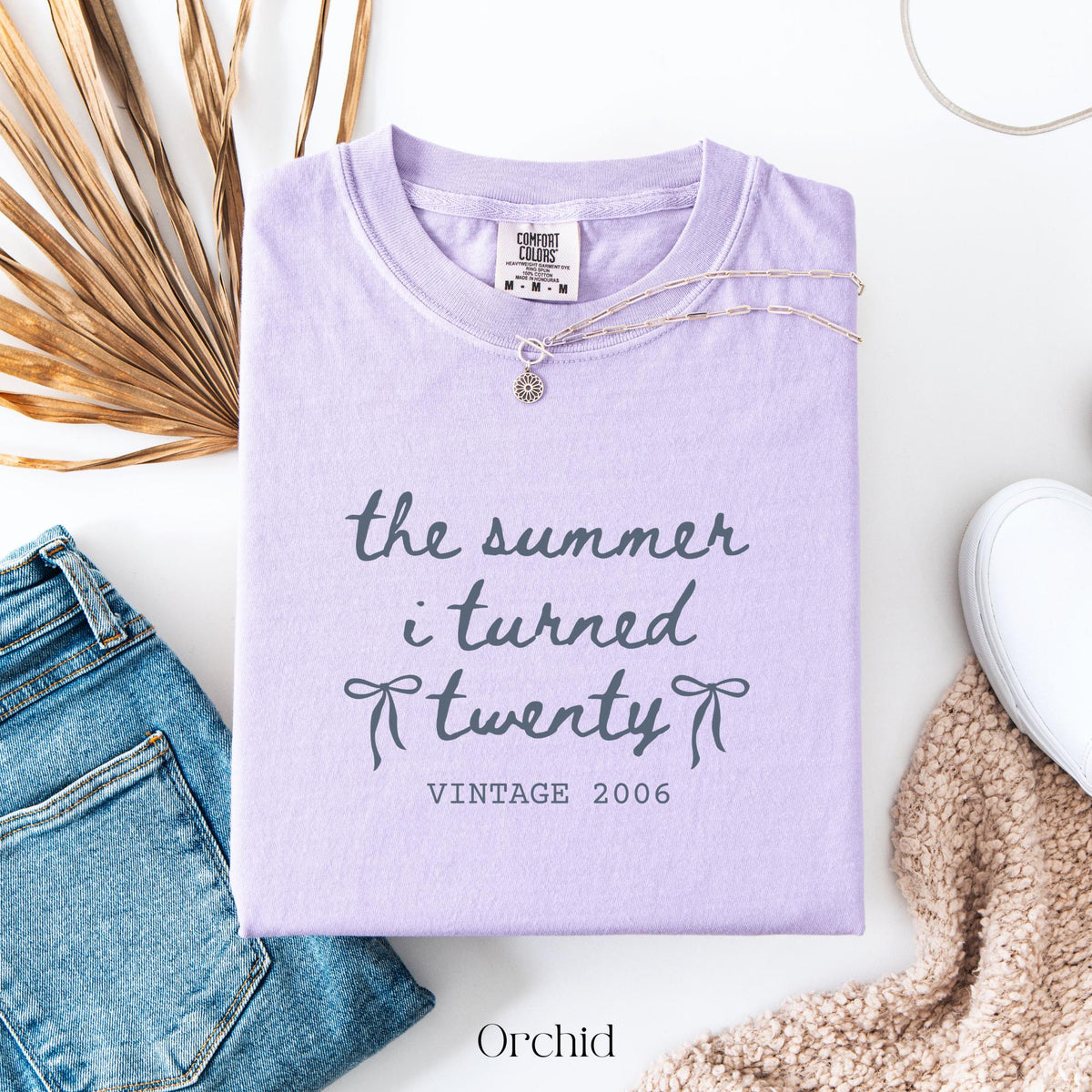 Custom 20th Birthday Shirt Comfort Colors Summer I Turned 20 Bday Party Tee, 20th Birthday Gift, Birthday Girl Shirt, 20th Birthday Party