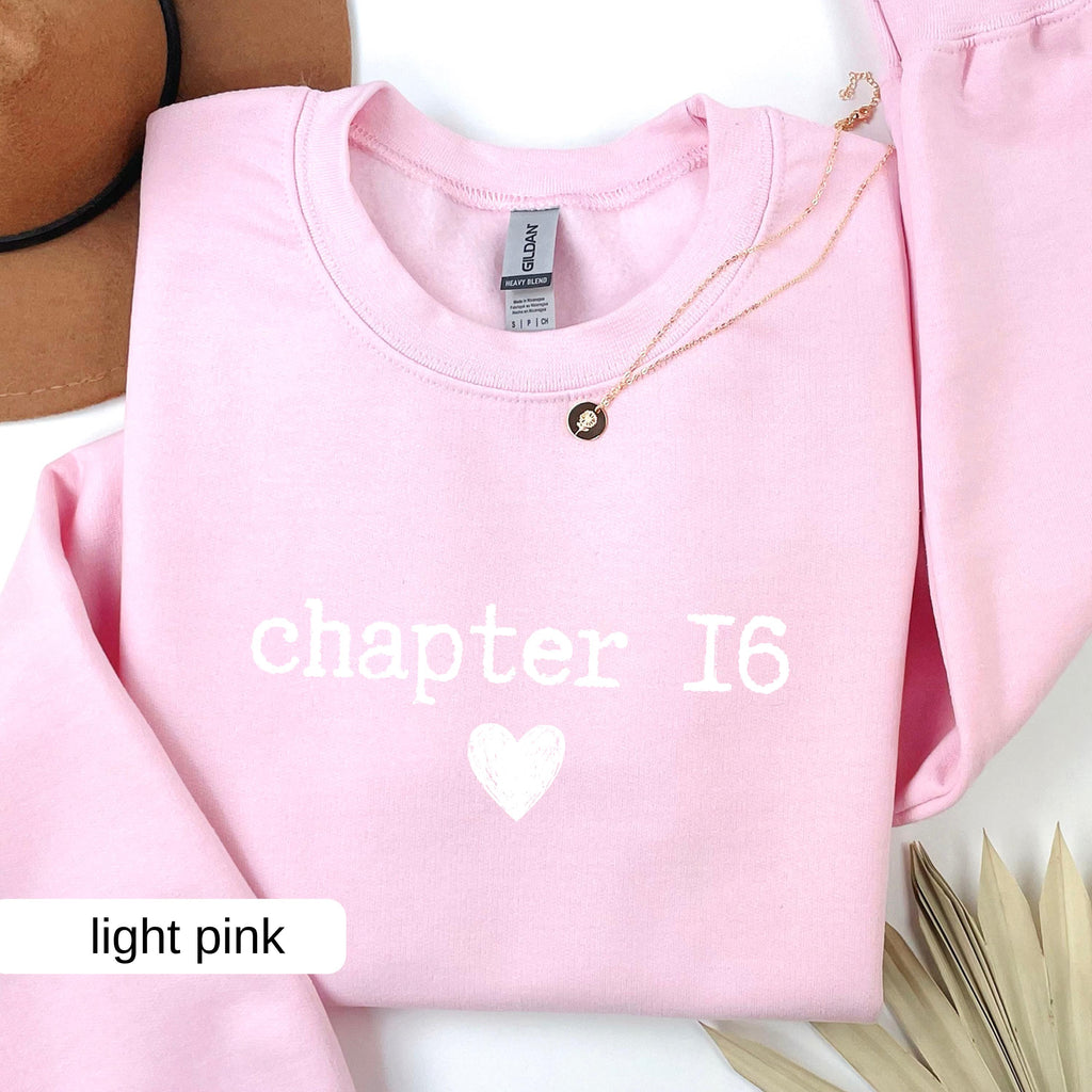 16th Birthday Gifts For Girls, Sweet 16 Years Old Birthday Shirt,  Chapter 16 Sweatshirt Book Lover, 16th Bday Gift For Daughter, Sister