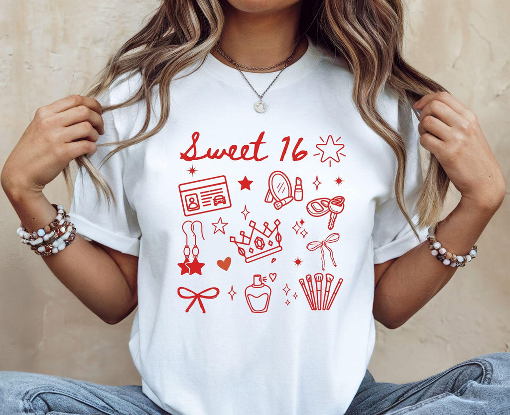 Sweet 16 Birthday Shirt | Milestone Celebration Tee | Teen Girl Gift