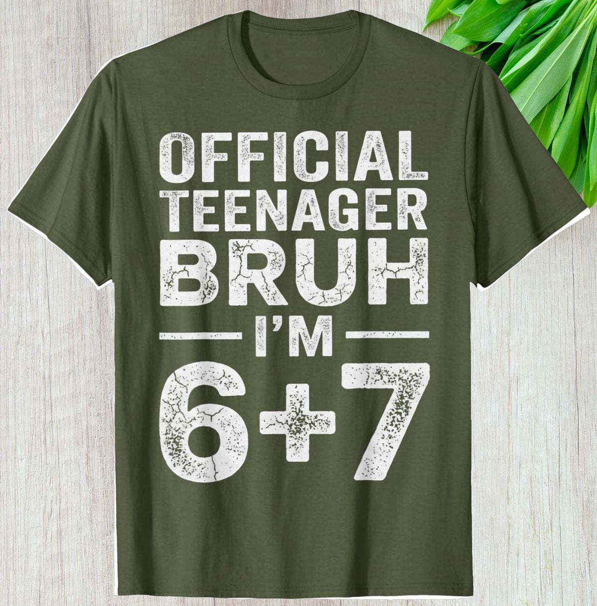 Official Teenager Bruh Shirt, Teen Birthday Custom Gift 13th Birthday Graphic Tee, Personalized Meme Lover Unisex T-Shirt Funny