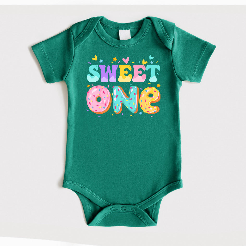 Sweet One First Birthday Matching Family Shirts, Custom 1st Birthday T-shirt, Donut First Birthday Tee, Mom Dad Sister Brother Aunty Sweater