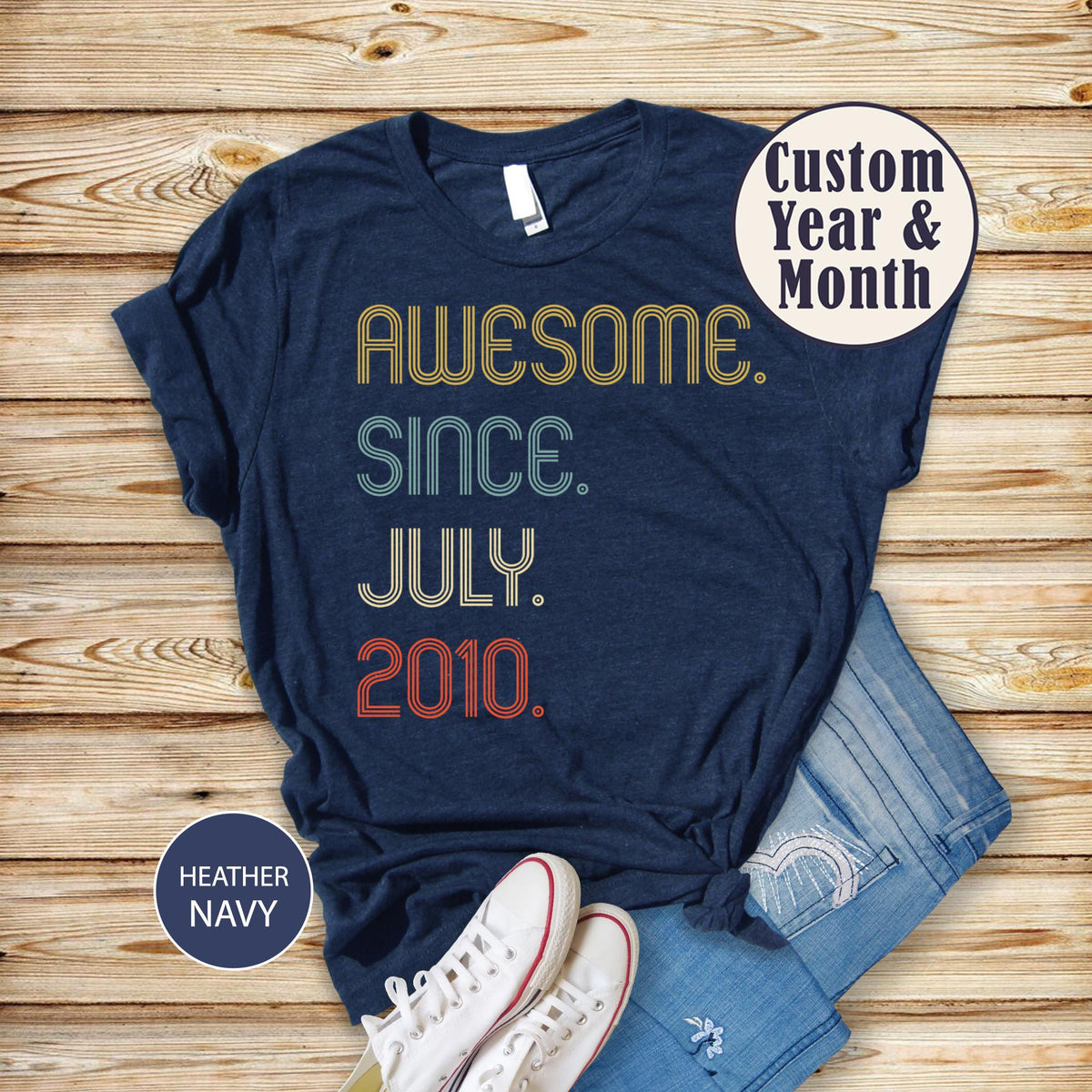 Awesome Since 2010 Shirt, 16th Birthday Gift, 16th Birthday idea, Birthday Gift for Him, 16th Birthday Shirt, Personalized Birthday Tshirt