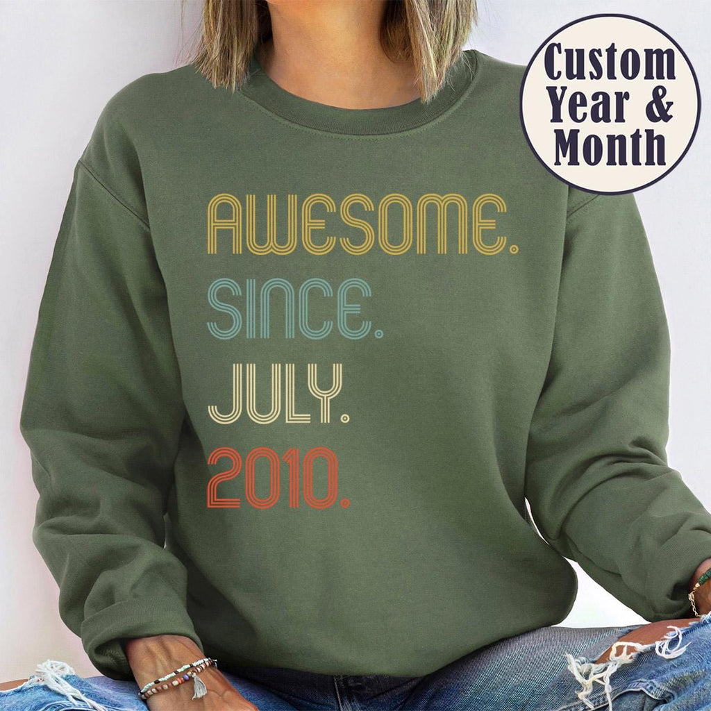 Awesome Since 2010 Shirt, 16th Birthday Gift, 16th Birthday idea, Birthday Gift for Him, 16th Birthday Shirt, Personalized Birthday Tshirt