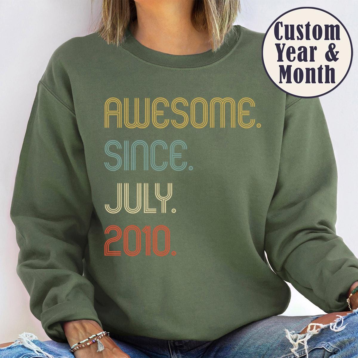 Awesome Since 2010 Shirt, 16th Birthday Gift, 16th Birthday idea, Birthday Gift for Him, 16th Birthday Shirt, Personalized Birthday Tshirt