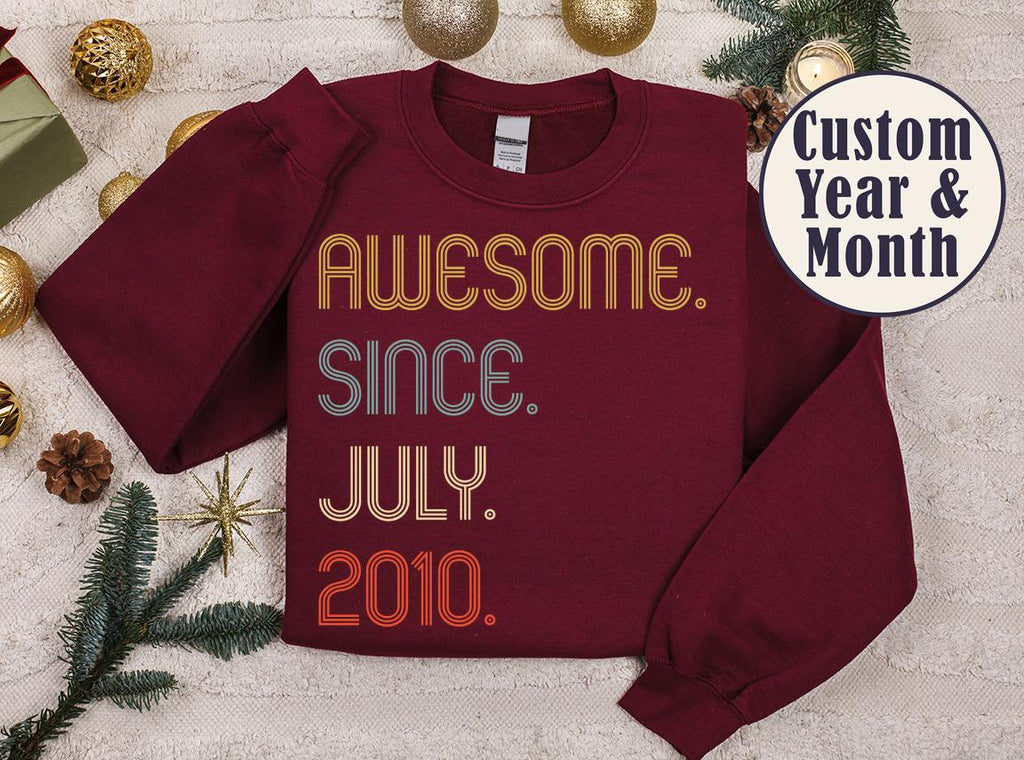 Awesome Since 2010 Shirt, 16th Birthday Gift, 16th Birthday idea, Birthday Gift for Him, 16th Birthday Shirt, Personalized Birthday Tshirt