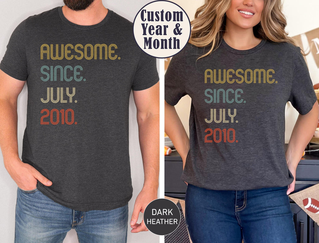 Awesome Since 2010 Shirt, 16th Birthday Gift, 16th Birthday idea, Birthday Gift for Him, 16th Birthday Shirt, Personalized Birthday Tshirt