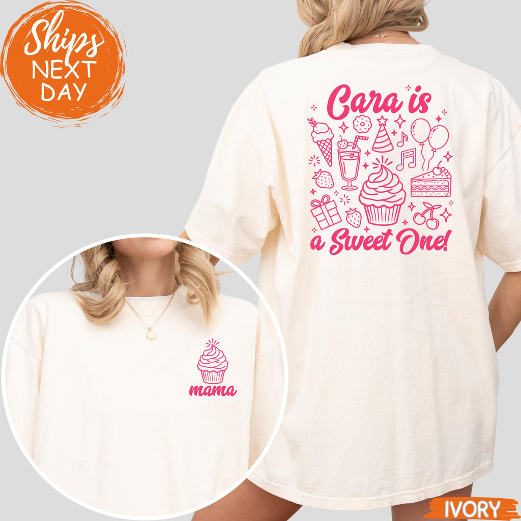 Sweet One Birthday Shirts, Family Matching Birthday Tee, Custom First Birthday Shirt for Mom and Dad, 1st Birthday Girl Outfit