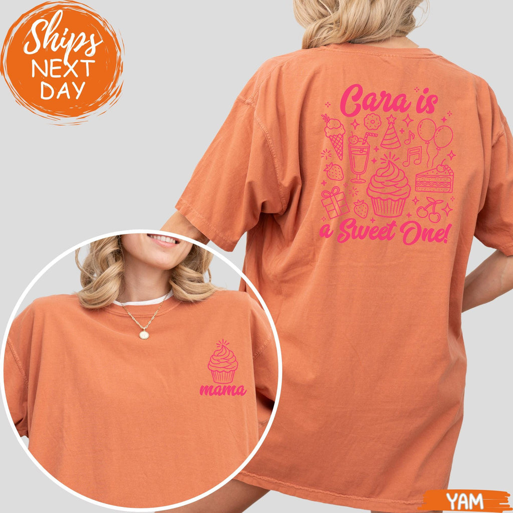 Sweet One Birthday Shirts, Family Matching Birthday Tee, Custom First Birthday Shirt for Mom and Dad, 1st Birthday Girl Outfit