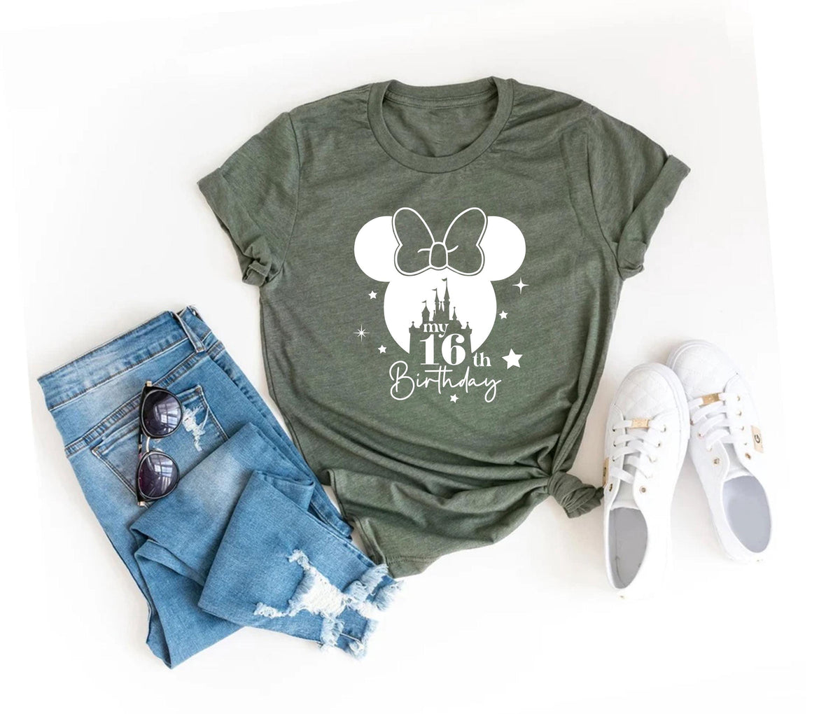 16th Birthday Shirt,Birthday Girl Shirts,My 16th Birthday Shirt,16th Birthday Gift,Disney Birthday T-shirt,Sixteen Shirt for Girl