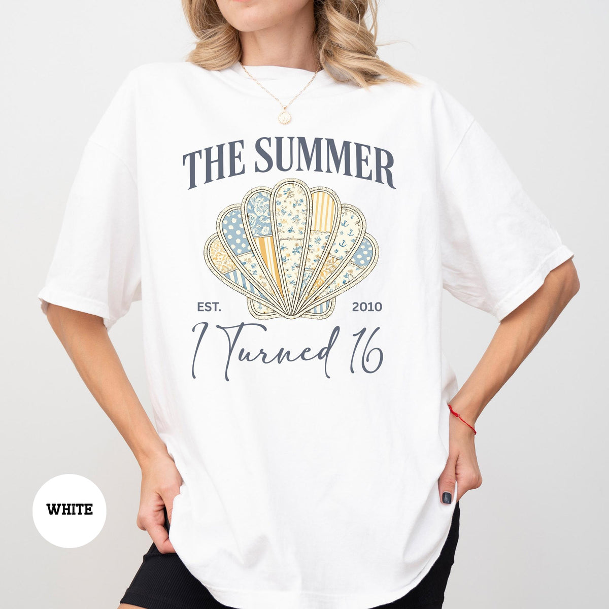 The Summer I Turned 16 Shirt, Sweet 16 Birthday Gift for Her, Aesthetic Beach Birthday Tshirt, Retro Summer Teen Girl Clothes