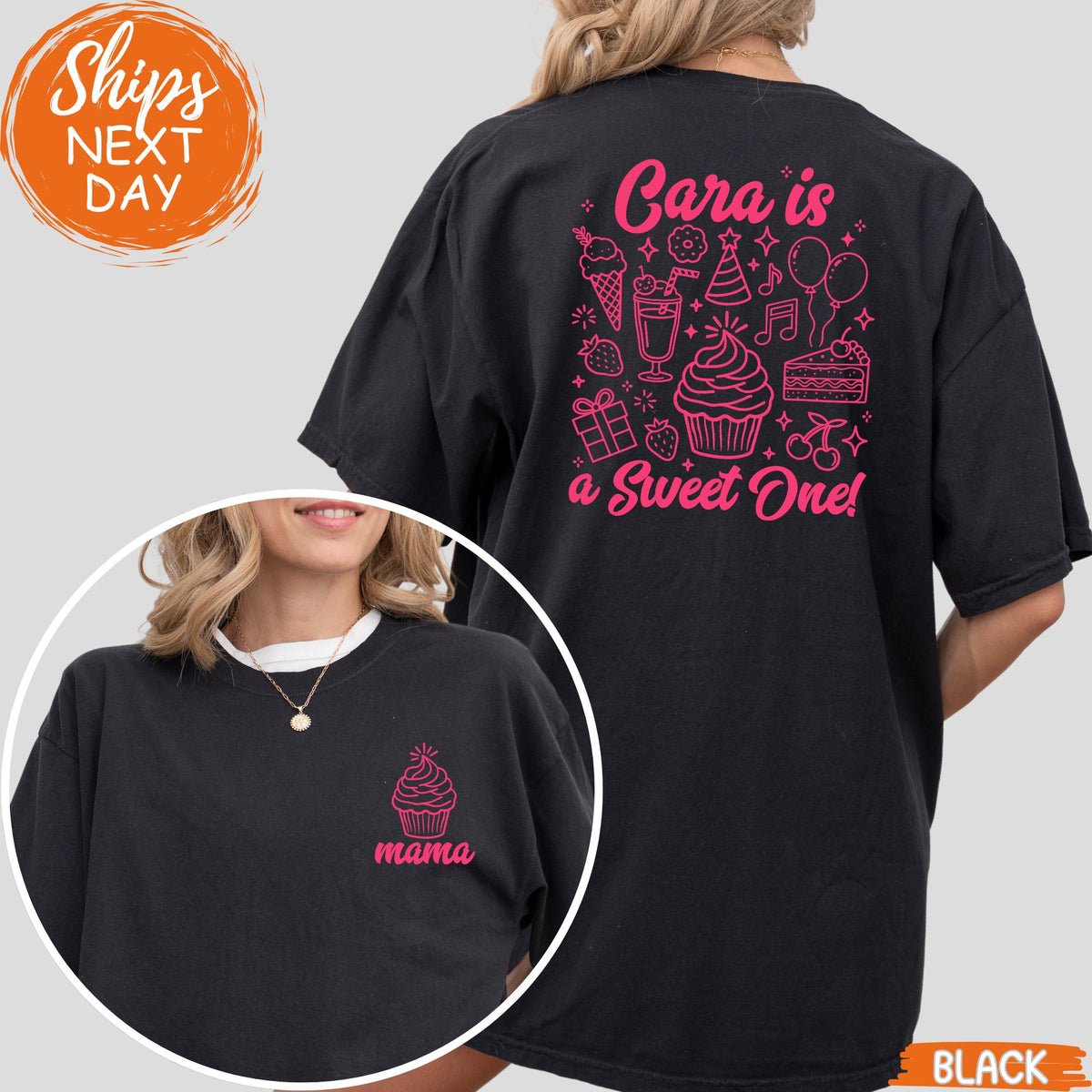 Sweet One Birthday Shirts, Family Matching Birthday Tee, Custom First Birthday Shirt for Mom and Dad, 1st Birthday Girl Outfit