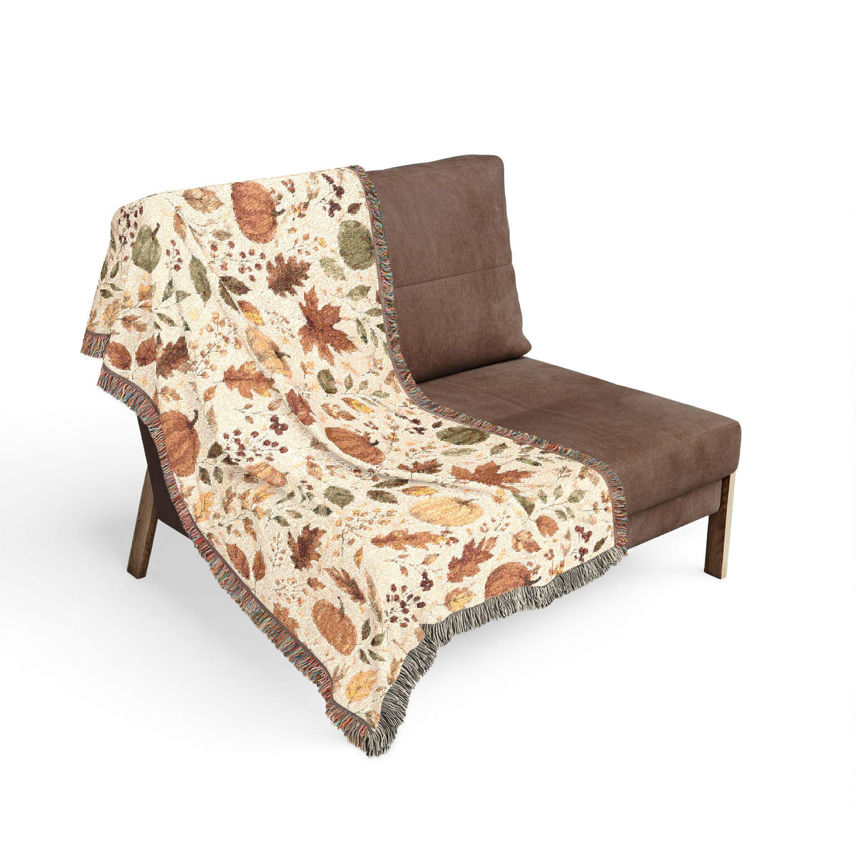 100% Cotton Autumn Woven Blanket | Fall Harvest Throw